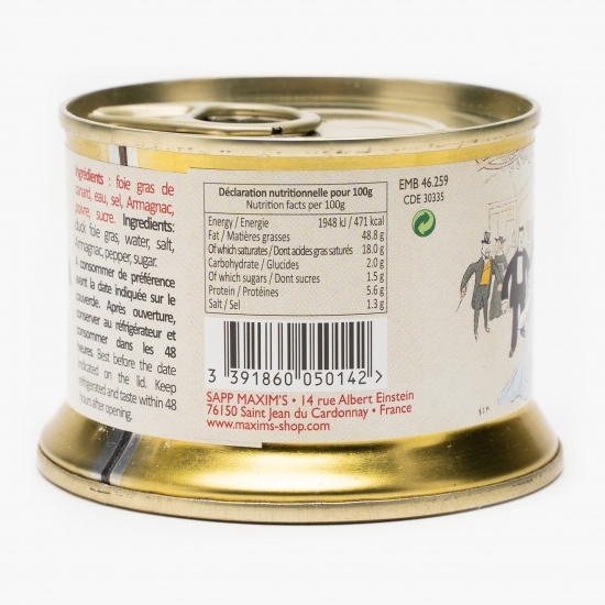 Bloc de foie gras de rață 130g