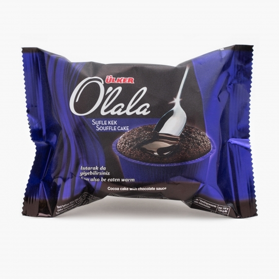 Chec de cacao cu sos de ciocolată amăruie 70g