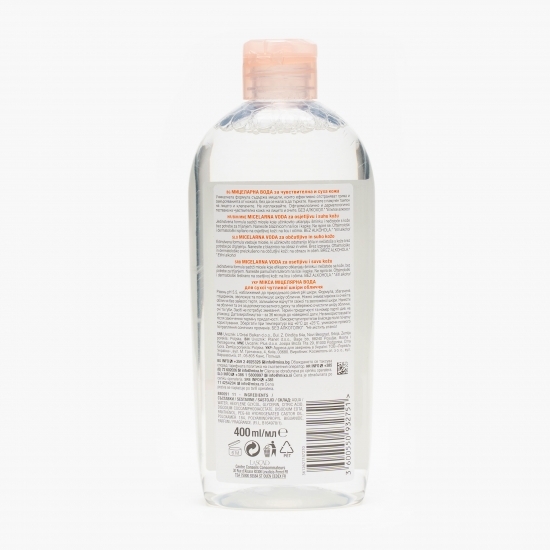 Apă micelară nutritivă pentru ten sensibil și uscat Anti-dryness 400ml
