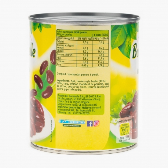 Fasole roșie boabe 800g