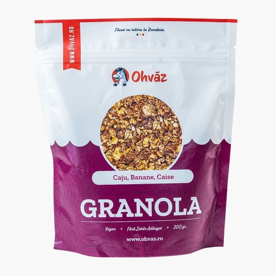Granola cu caju, banane și caise 300g