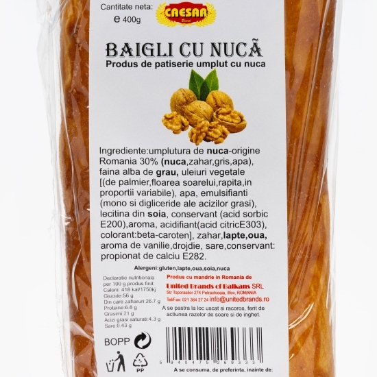 Baigli cu nucă 400g