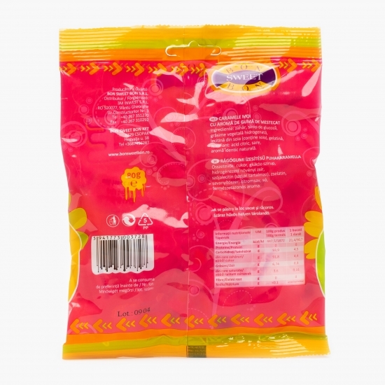 Caramele moi cu aromă de gumă de mestecat 80g
