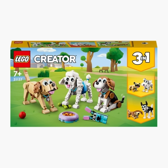 Câini adorabili, 31137 Creator 3 în 1, 475 piese, +7 ani