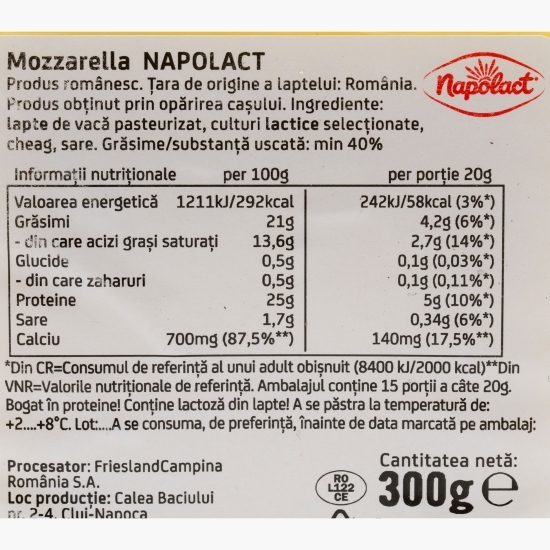 Mozzarella bloc 300g