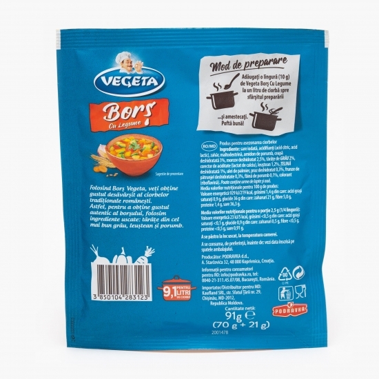 Condiment Borș cu legume 910g