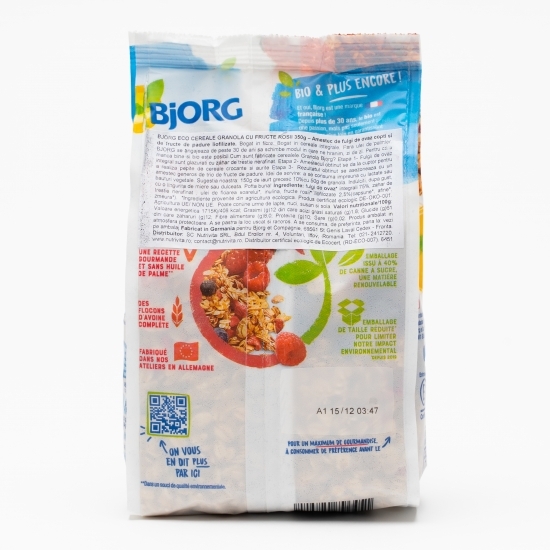 Cereale eco granola cu fructe roșii 350g