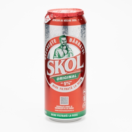 Bere blondă pasteurizată doză 0.5l