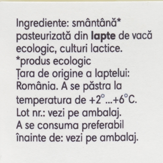 Smântână eco 32% grăsime, 170g