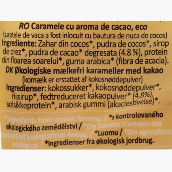 Caramele eco, aromă cacao 150g
