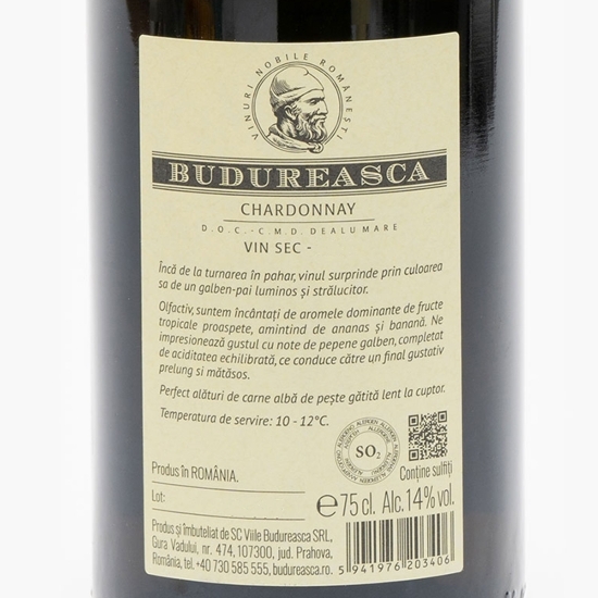 Vin alb sec Chardonnay, 14%, 0.75l