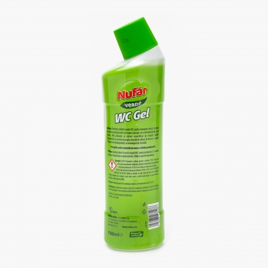 Soluție gel verde pentru curățarea vasului de toaletă 0.75l