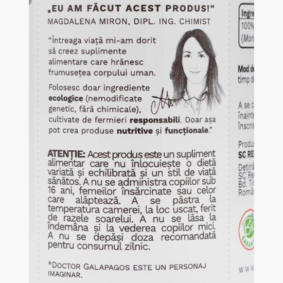 Moringa ecologică 500mg, 120 tablete