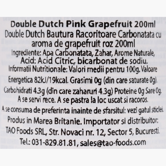 Băutură carbonatată cu aromă de grapefruit roz 0.2l