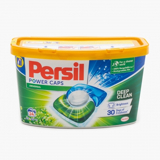 Detergent de rufe capsule pentru haine albe, 14 spălări