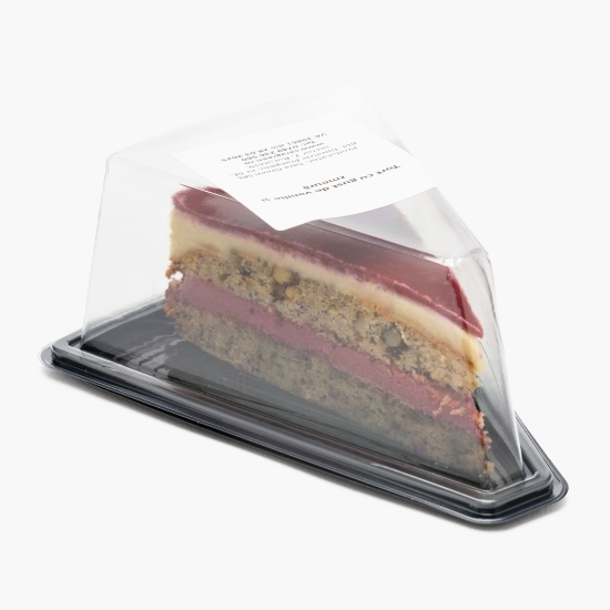 Tort vegan cu gust de vanilie și zmeură 150g