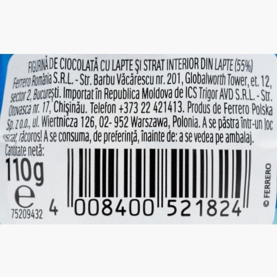 Iepure de ciocolată cu lapte 110g