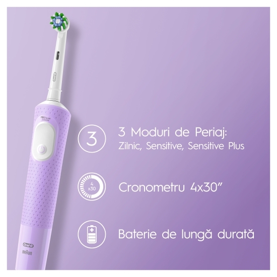 Periuță de dinți electrică Vitality Pro Liliac Mist