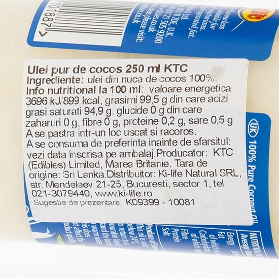 Ulei pur de nucă de cocos 0.25l