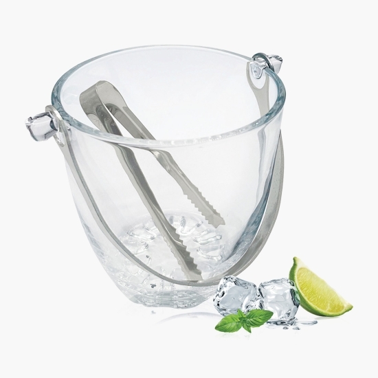 Frapieră sticlă cu clește inox 800ml