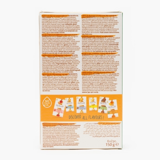 Biscuiți cu caise, fără zahăr, +36 luni 150g