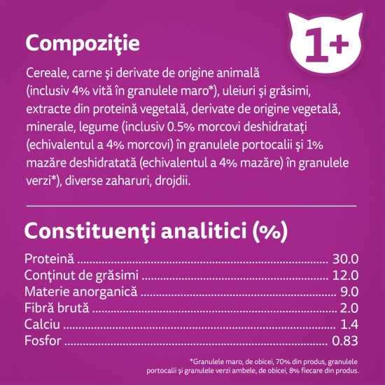 Hrană uscată pentru pisici adulte, 3.8kg, cu vită