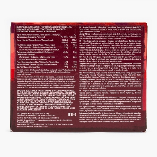 Felii pâine crocantă din ovăz integral fără gluten 150g