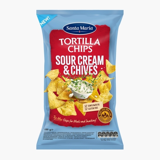 Tortilla chips smântână&chives 185g