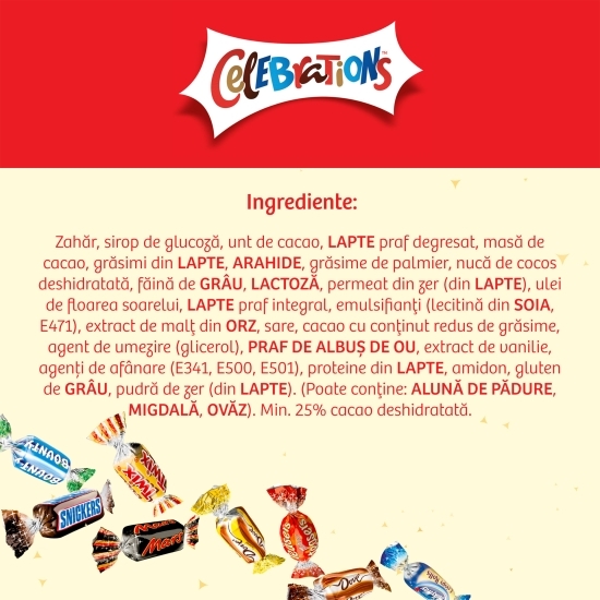 Selecție de bomboane de ciocolată formă iepuraș 215g