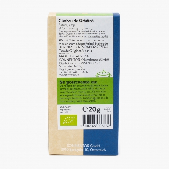 Condiment cimbru de grădină eco 20g