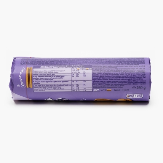 Biscuiți sandwich cu cremă de ciocolată 260g