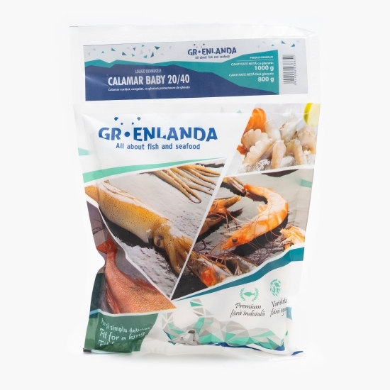 Calamar baby curățat 20/40, 1kg