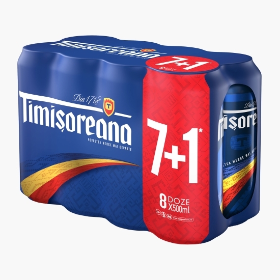 Bere blondă doză 8x500ml (7+1)