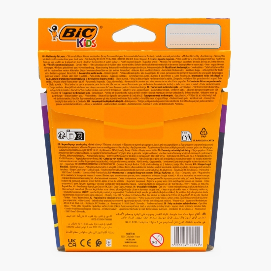 Carioci ultralavabile Kids Couleur, 12 culori