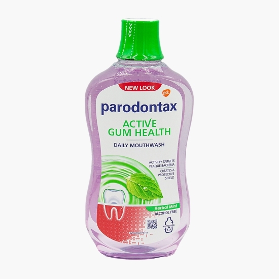 Apă de gură fără alcool Active Gum Health, Herbal Mint 0.5l