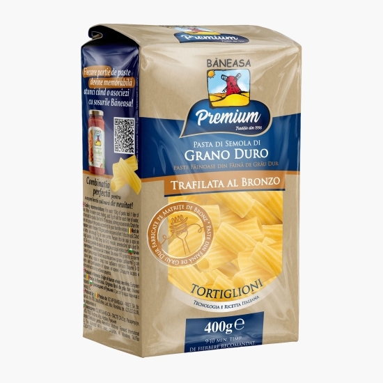 Paste Tortiglioni Premium din grâu dur 400g