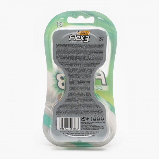 Aparat de ras Flex 3 Sensitive cu 3 lame, 3 buc