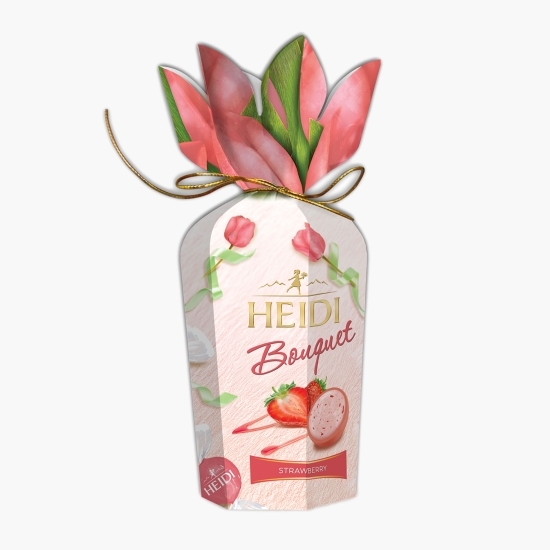 Praline din ciocolată albă cu căpșune 120g