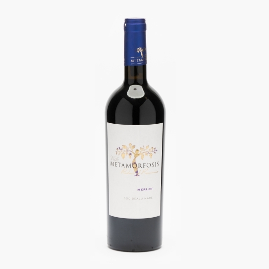 Vin roșu sec Merlot, 14.5%, 0.75l