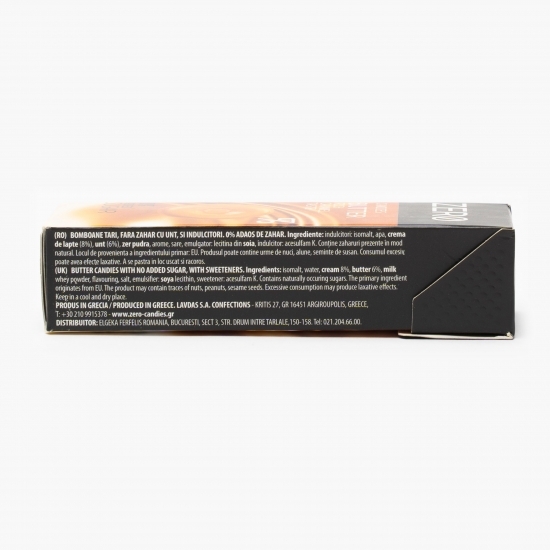 Bomboane fără zahăr cu aromă de unt și caramel 32g