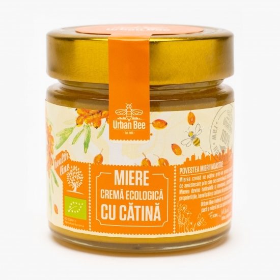 Miere cremă ecologică cu cătină 300g