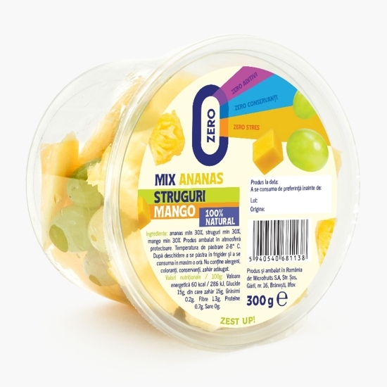 Mix mango, ananas și struguri 300g