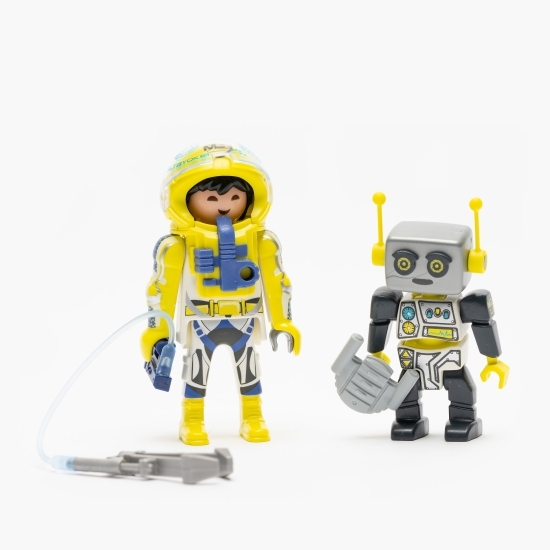 Set 2 figurine-Astronaut și robot 6+ ani