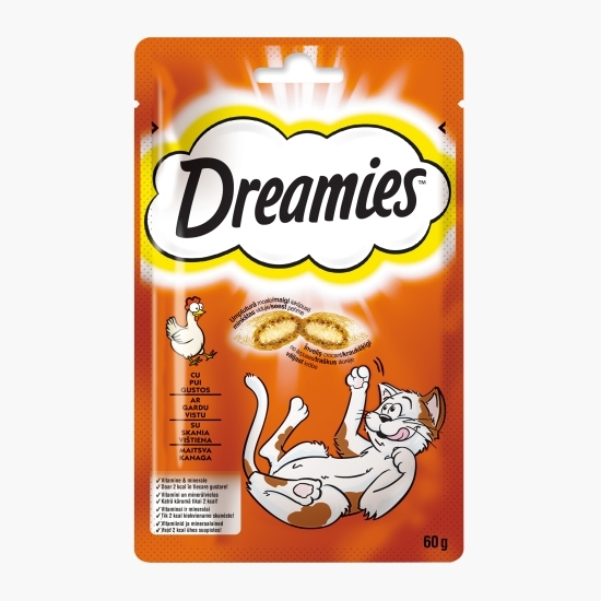 Recompense pentru pisici, 60g, cu pui gustos