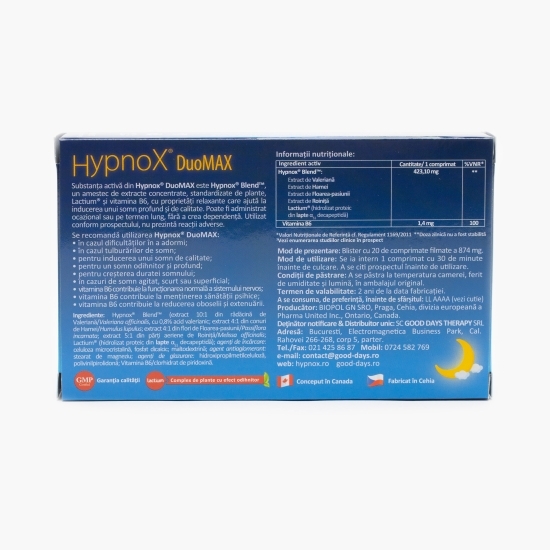Hypnox DuoMax 20 comprimate