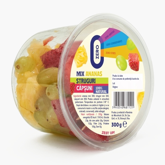 Mix ananas, struguri și căpșune 300g
