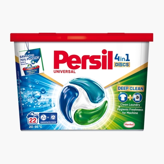 Detergent capsule 4în1 Discs Universal Deep Clean, 22 spălări