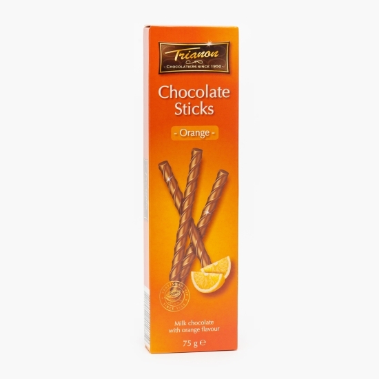 Sticks de ciocolată lapte cu aromă de portocale 75g