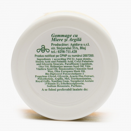 Gomaj cu miere, argilă și extract din sâmburi de măsline 50ml