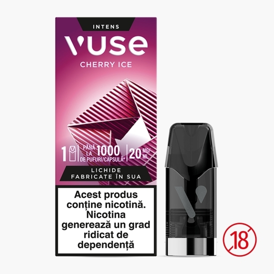 Capsulă pentru țigară electronică Cherry Ice 20 mg/ml, 1000 puffs, 1 buc